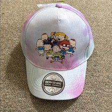NickelodeonRugrats Hat Snapback Cap YOUTHKIDSVtg 90s Nickelodeon Retro Tie-Dye