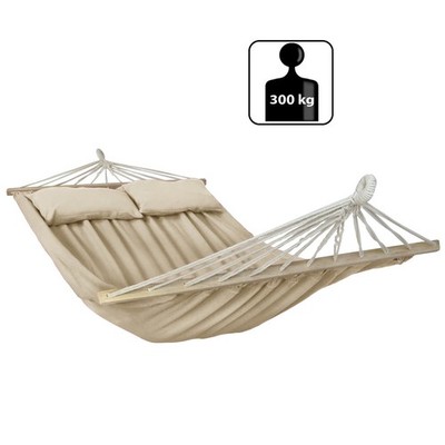 Stabhängematte 240x150 cm 2 Personen XXL Doppel Hängematte 300 kg Baumwolle 
