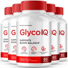 GlycoIQ Capsules, Glyco IQ Healthy Circulation Support Supplement (5 Pack)