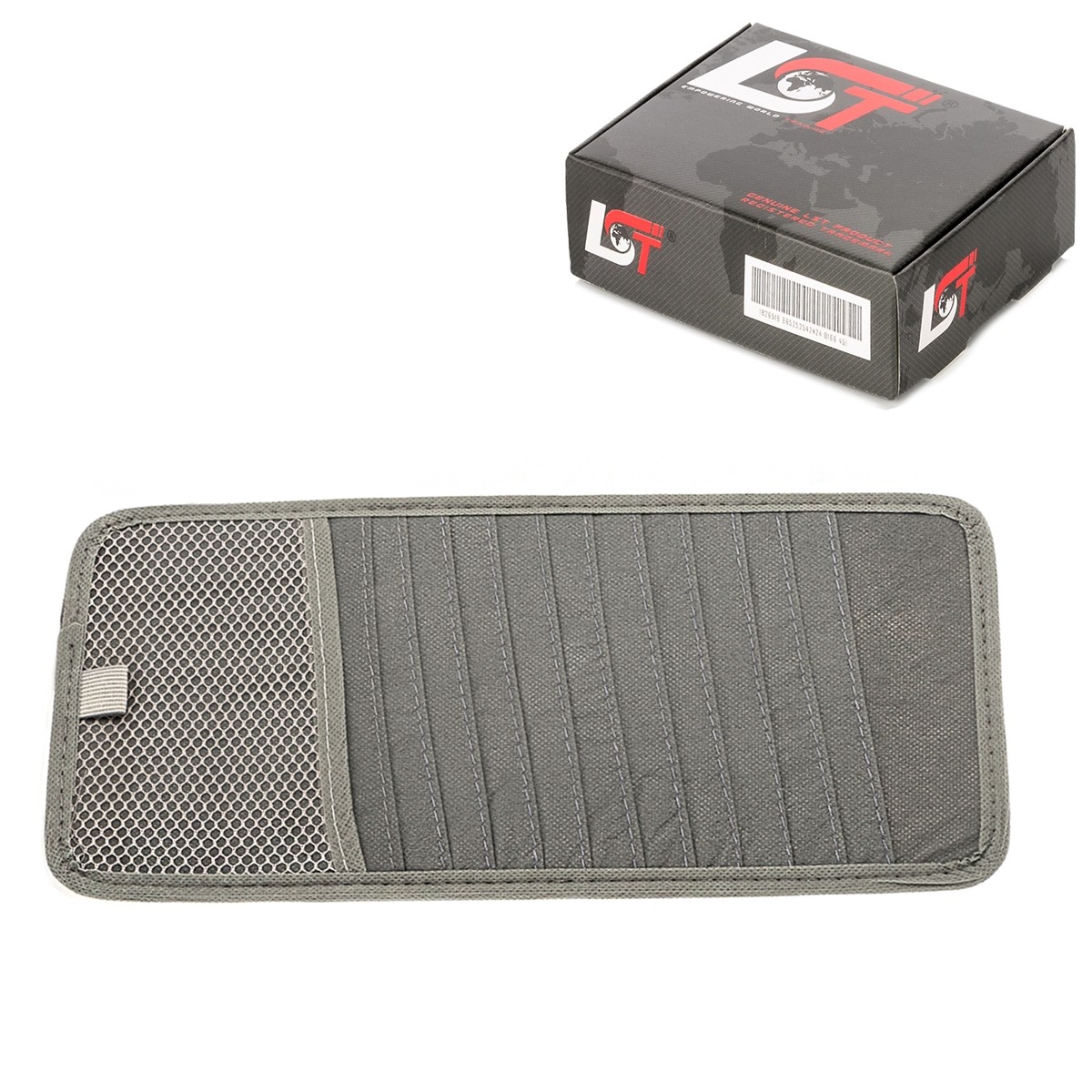 CD DVD 12-Piece Sun Visor Bag Organizer Holder Gray for DAEWOO