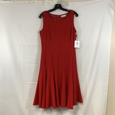 NWT Calvin Klein Red Women's A-Line Dress, Sz. 10