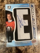 2025-26 SP Game Used Draft Day Marks Auto /35 Beckett Sennecke Rookie Auto “E”