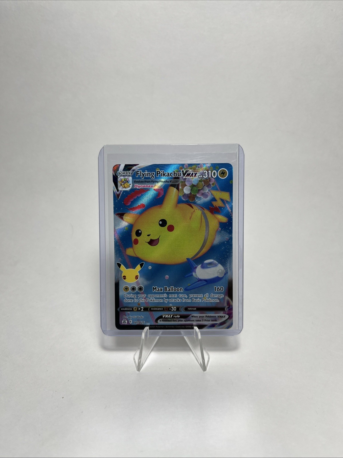 Flying Pikachu VMAX 007/025 Celebrations Pokemon Card TCG NM Fast Shipping