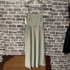BHLDN from Anthropologie dress Sage green a-line SIZE 4 Satin