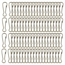 80 Pcs 40mm Stainless Steel 304 Spring Snap Lanyard Hook Keyring, Bronze