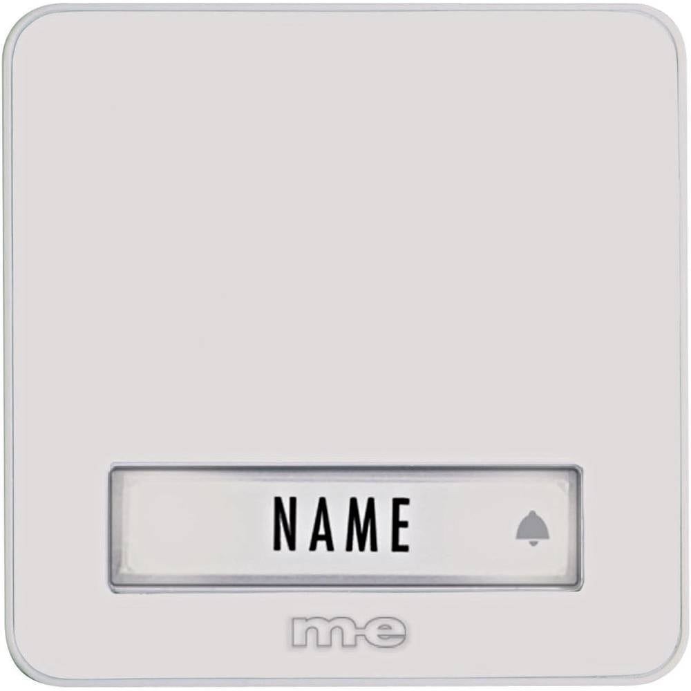 Sonnette sans fil émetteur m-e modern-electronics 41077 bouton poussoir extérieur 200 m