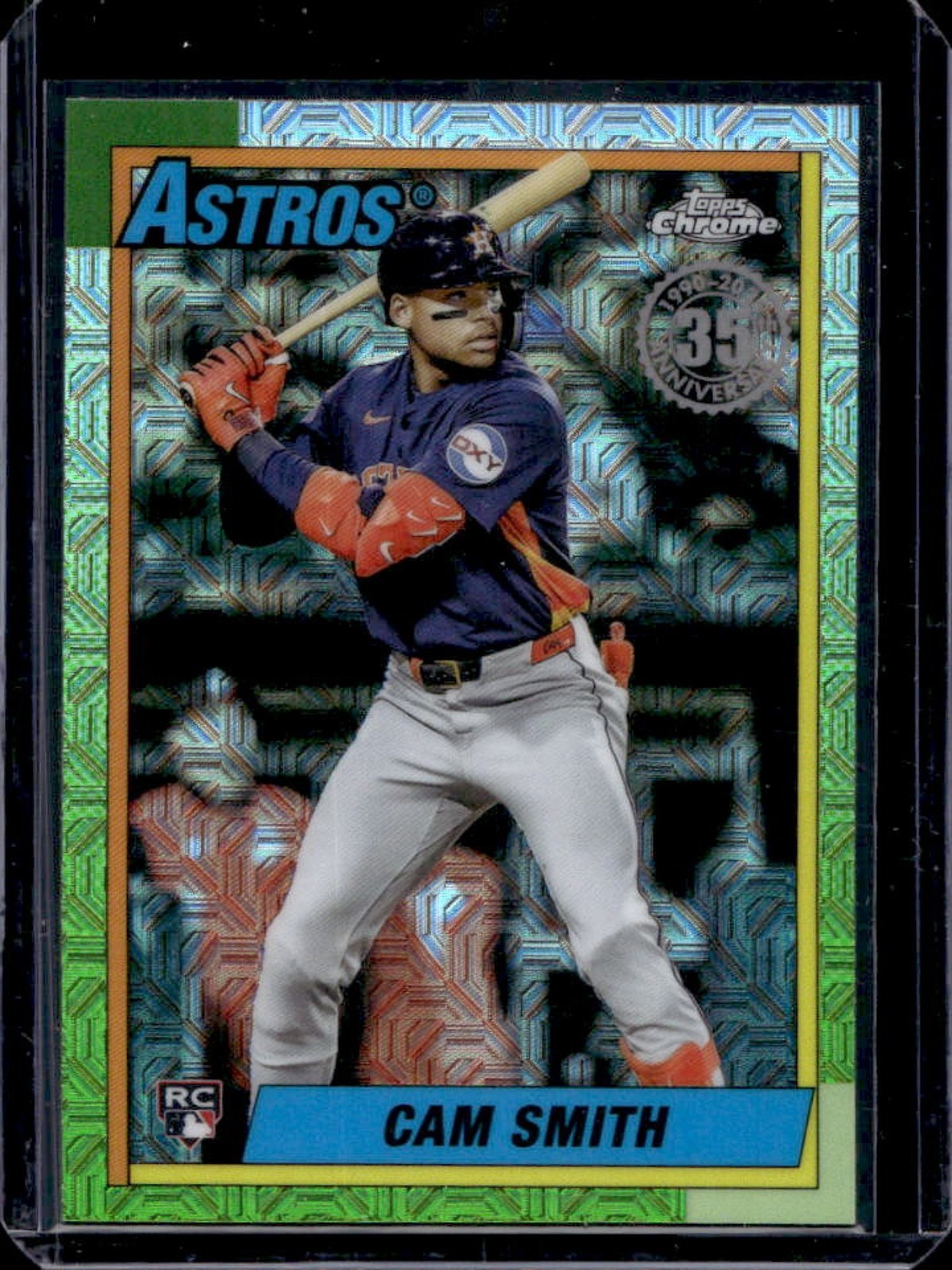 2025 Topps Update Cam Smith Silver Pack 1990 Chrome RC Rookie #U90C-96 Astros