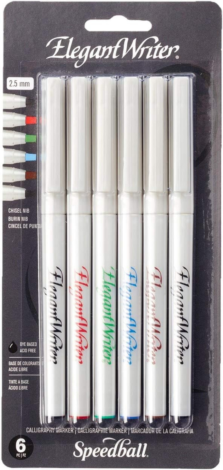 Set Elegant Writer Assorted Colors Lettering