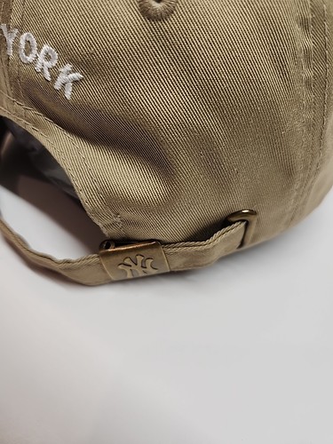 New York Yankees MLB Khaki Adjustable Buckle Cap By NYC Caps - Picture 5 of 11