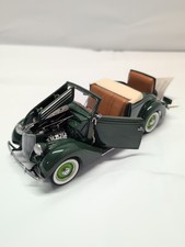 Franklin Mint1936 Ford Deluxe Cabriolet Convertible Green Diecast 124 Euc Franklin Mint1936 Ford Deluxe Cabriolet Convertible Green Diecast 124 Euc