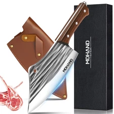 Viking knife Chef Knife Japan Kitchen Meat Cleaver Butcher Boning Knife w/Sheath