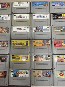 Untested SFC Super Famicom Set of 56 Game Cartridge Super Metroid Pocky Rocky