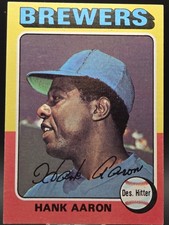 1975 Topps Mini - Hank Aaron #660 EX-NM & Well Centered