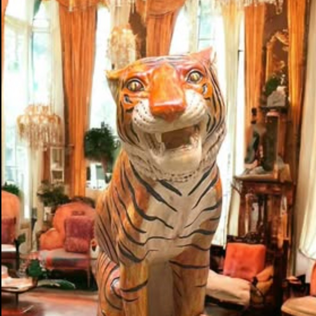 Vintage Tiger Sculpture!