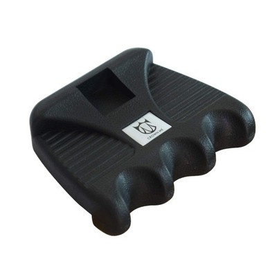 Portable Weighted Billiard Cue Rack with Chalk Holder and 3 Holes