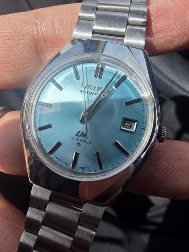 Rare Vintage Seiko 5 Automatic 17 jewels 6309 Day-Date WristWatch Japan