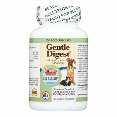 Ark Naturals Gentle Digest Dogs & Cats Probiotic & Prebiotic Capsules 60 Count