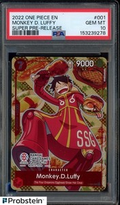 Super Pre Release Luffy Psa 10 | eBay