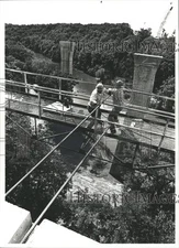 LARGE 1978 Press Photo Kishwaukee River Bridge - SSA19179