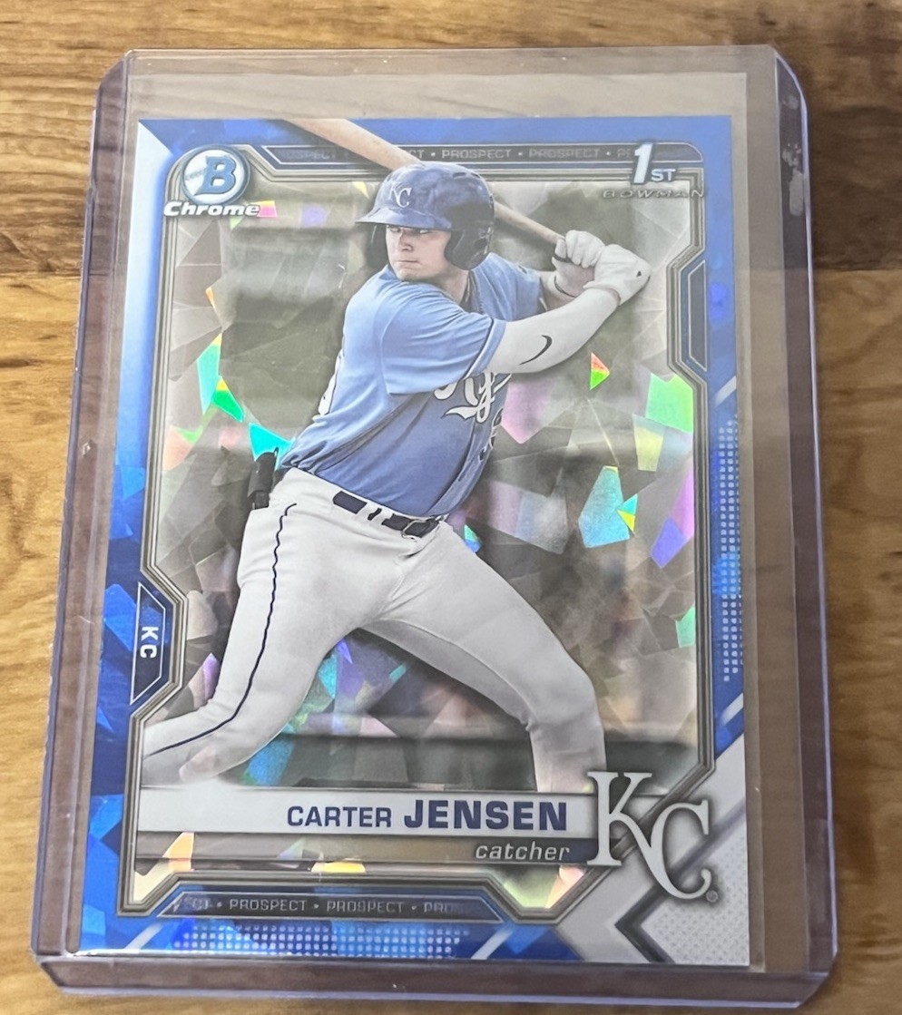 2021 Bowman Chrome Draft Sapphire Edition - Carter Jensen #BDC-106 (RC)