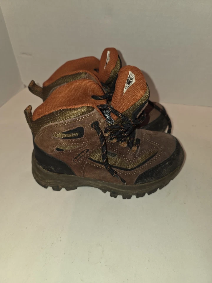 Hi-Tec туристические ботинки ребенка ясельного возраста размер 11 коричневый Suade водонепроницаемый 31436 - Изображение 2 из 4