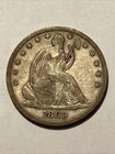 1869 seated liberty half dollar