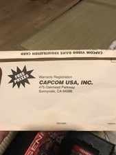 Super Street Fighter II 2 Genesis Box Registration Card Manual& Bart’s Nightmare