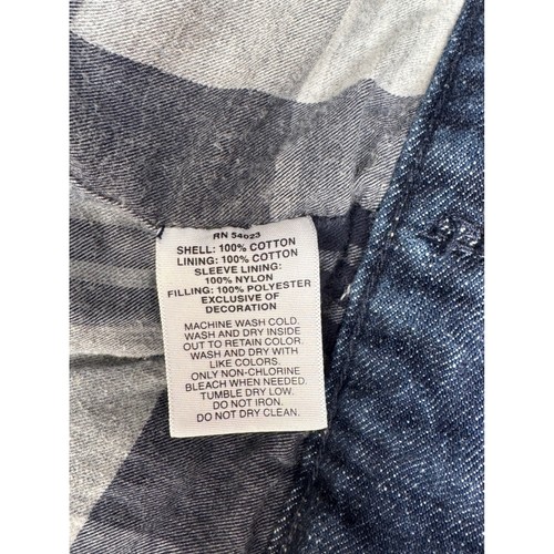 Gap Kids XS Denim Trucker Jacket Faux Sherpa Collar Lined Dark Wash Outdoor - Picture 5 of 9