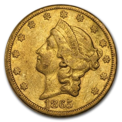 1865-S Liberty Double Eagle — photo from the most recent tracked eBay sale