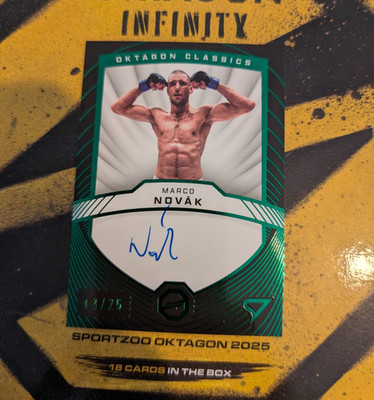 Sportzoo OKTAGON Classics 2025 Sport Trading Card Marco Novák Auto /25