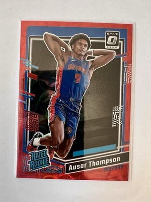 Ausar Thompson 2023-24 Donruss Optic International Red Rated Rookie #235