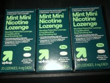  3 Up Up Mint Mini Nicotine Lozenge 4mg 20Ct Ea Compare To Nicorette BB 01/26