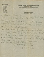 GEORGE WASHINGTON CARVER - AUTOGRAPH LETTER SIGNED 08/22/1932