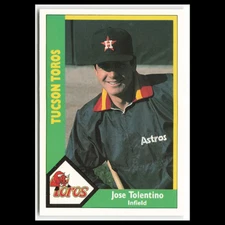 Jose Tolentino #13 1990 CMC Pacific Leauge Tucson Toros Baseball Card MLB NM