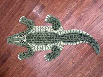 Doing Goods Coolio 100% Wool Rug Crocodile