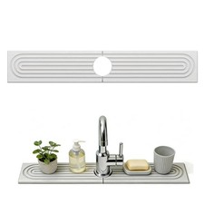 Stone Faucet Mat for Kitchen Sink - Sink Stone Quick Dry Around Faucet Splash...