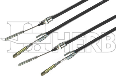 2 x WAP Bremsseil HL 1100 mm SL 1375 mm Bowdenzug Seilzug 22 mm Glocke