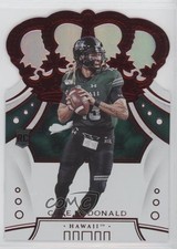 2020 Panini Chronicles Draft Picks Crown Royale Mirror Red Cole McDonald #57 2qw