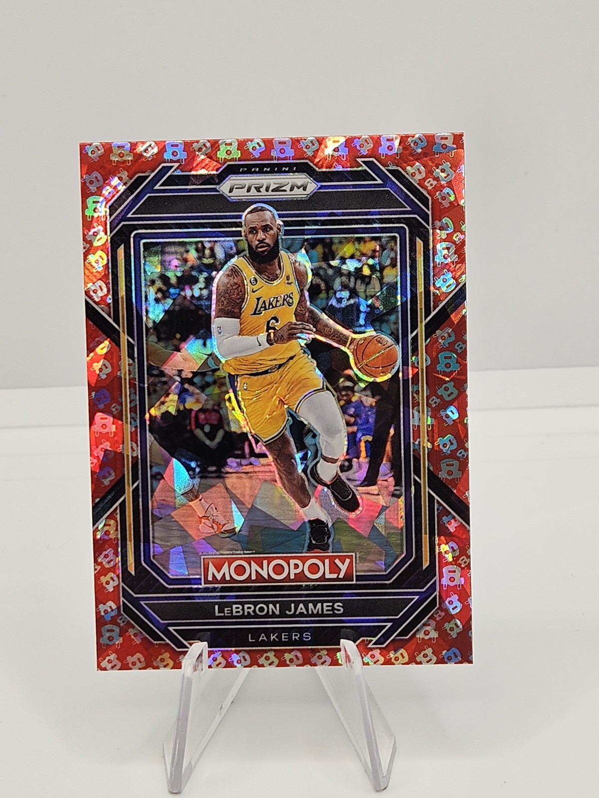 2022-23 Panini Monopoly Prizm Lebron James Free Parking Prizm #40