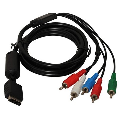 HD Komponenten-AV Kabel 180 cm für PS2/PS3   Video+Audio, Progressive Scan