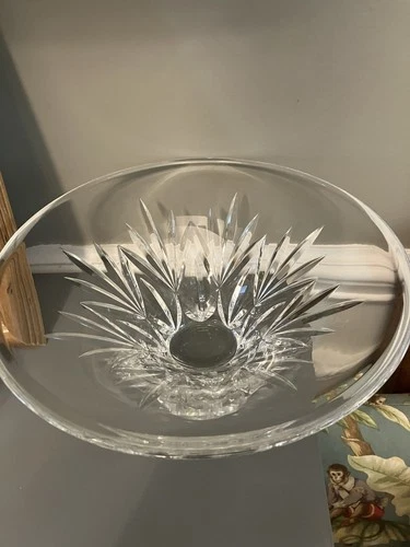 Large Waterford Crystal Bowl Marquis Fruit Serving Signed Gorgeous!