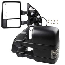 Towing Mirrors for Ford Super Duty 2008 2016 Power Heated LED Turn Signal Black