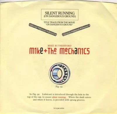 Mike & The Mechanics Silent Running Vinyl Single 7inch NEAR MINT Atlantic