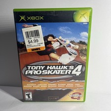 Tony Hawk's Pro Skater 4 Platinum Hits (Microsoft Xbox, 2003) TESTED - COMPLETE