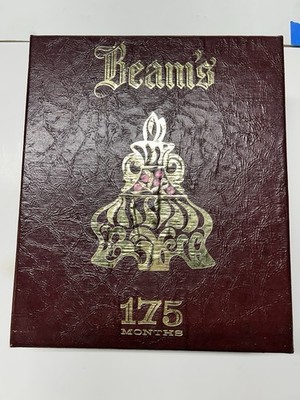 Beam's Choice 175 Months Bourbon Whiskey Floral Decanter EMPTY W/Display Box