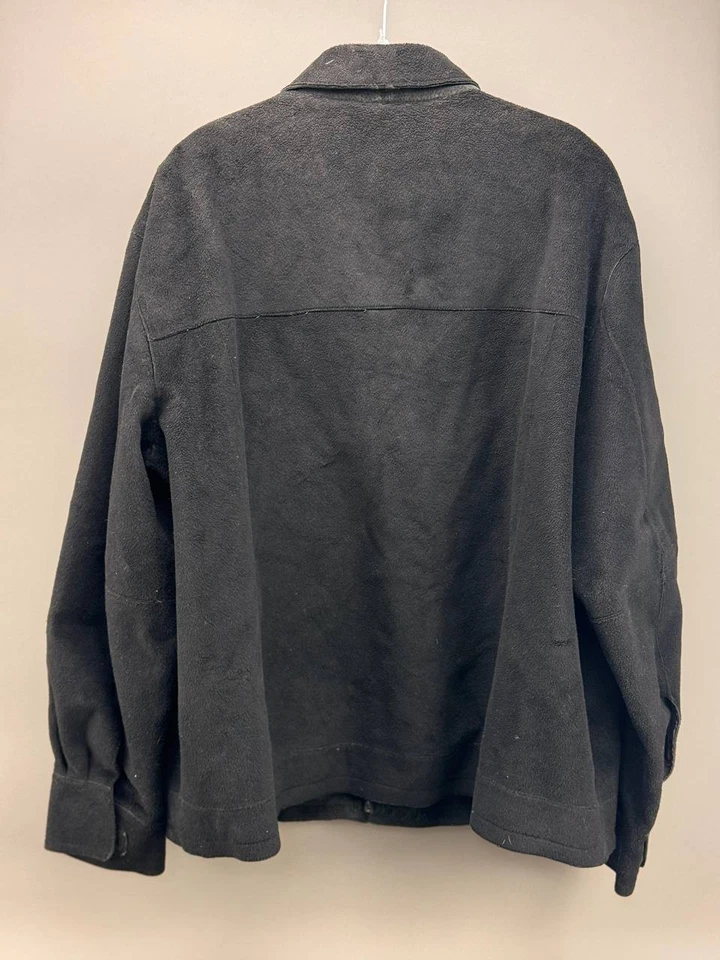 Kenneth Cole Reaction Mens Black Full Zip Suede Jacket Size 3XB - Image 2 of 4