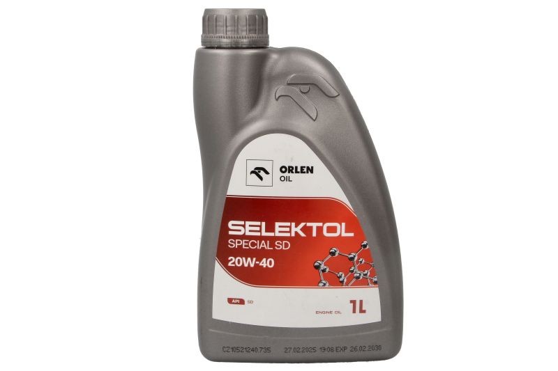 Fits ORLEN SELEKTOL SP  SD 20W40 1L Engine Oil 20W40 1l SELEKTOL QFO8 ⭐UK Stock⭐