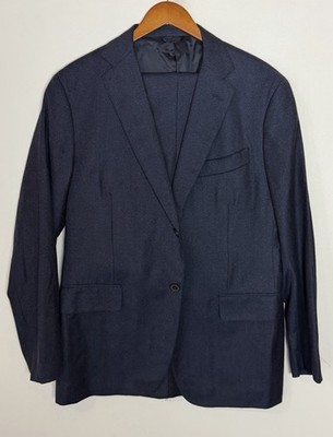 EIDOS 100% Wool Fully Canvassed Two Button Suit Size 44 R #276
