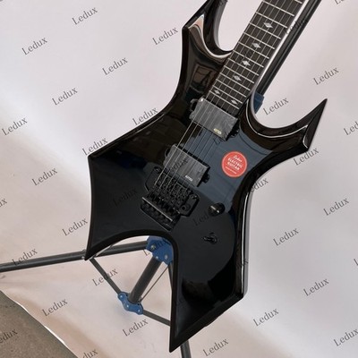 Electric Guitar Stainless Rounded Fret Edge Solid Body Rosewood Fretboard Black