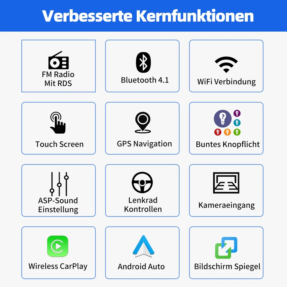 64G Android 15 Für Opel Astra H Corsa C/D Vectra Zafira Autoradio Carplay Kamera - Bild 3 von 4